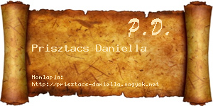 Prisztacs Daniella névjegykártya